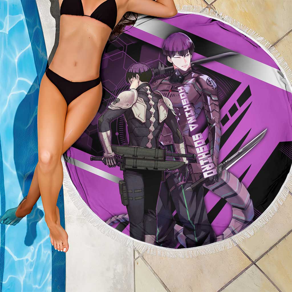 Hoshina Soshiro Beach Blanket Futuristic Tech Anime Style