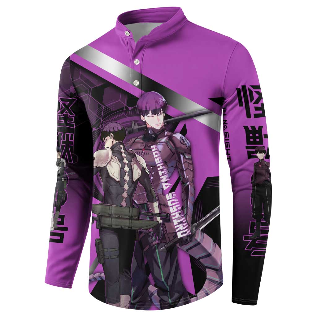 Hoshina Soshiro Button Sweatshirt Futuristic Tech Anime Style