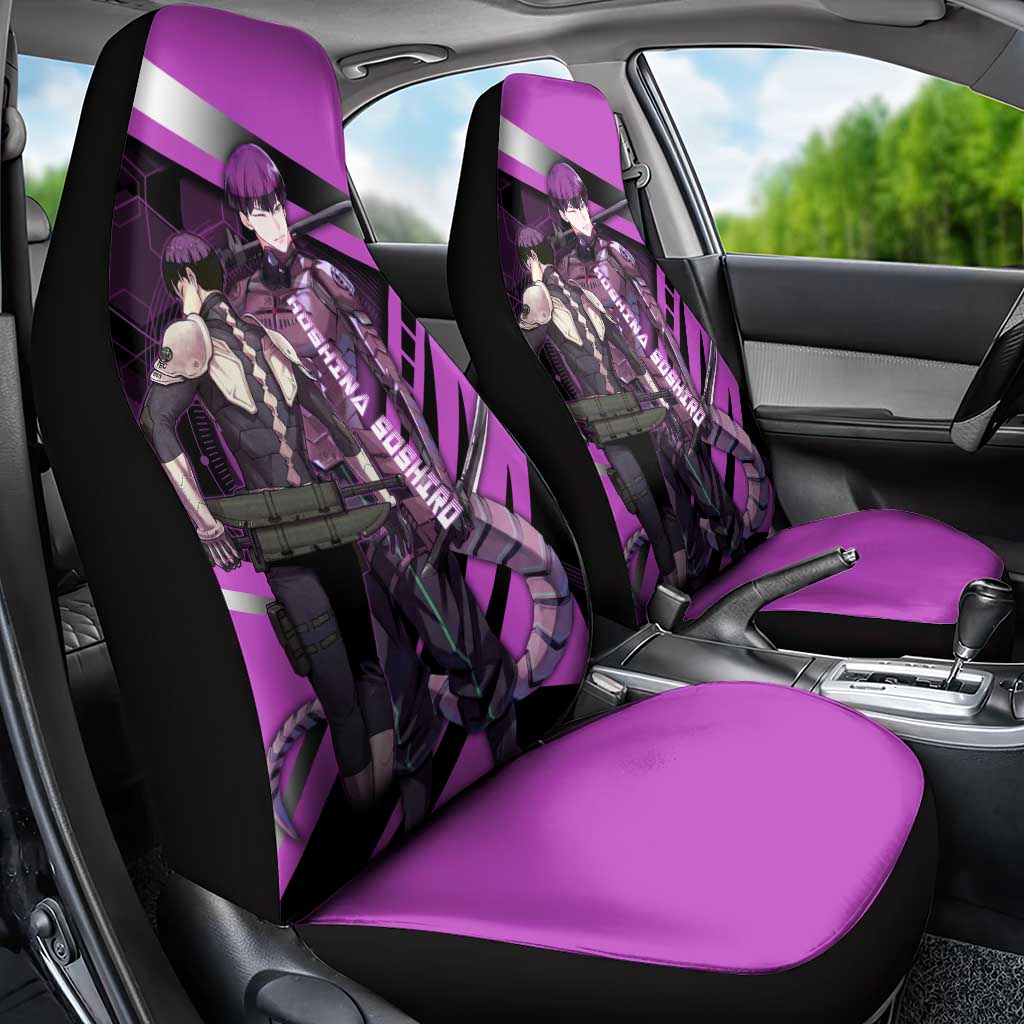 Hoshina Soshiro Car Seat Cover Futuristic Tech Anime Style