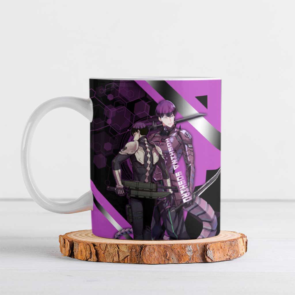 Hoshina Soshiro Ceramic Mug Futuristic Tech Anime Style