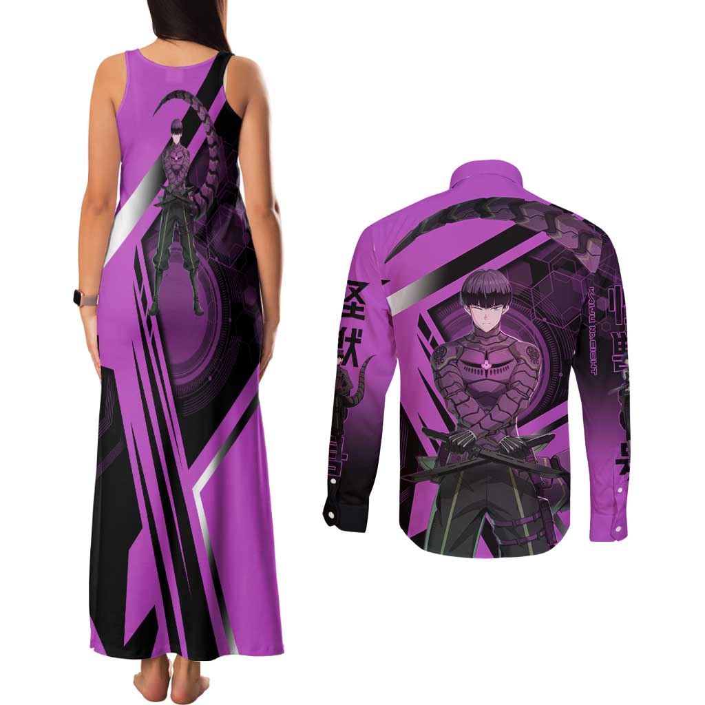 Hoshina Soshiro Couples Matching Tank Maxi Dress and Long Sleeve Button Shirt Futuristic Tech Anime Style