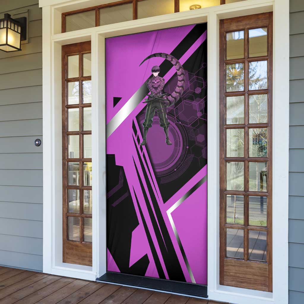 Hoshina Soshiro Door Cover Futuristic Tech Anime Style