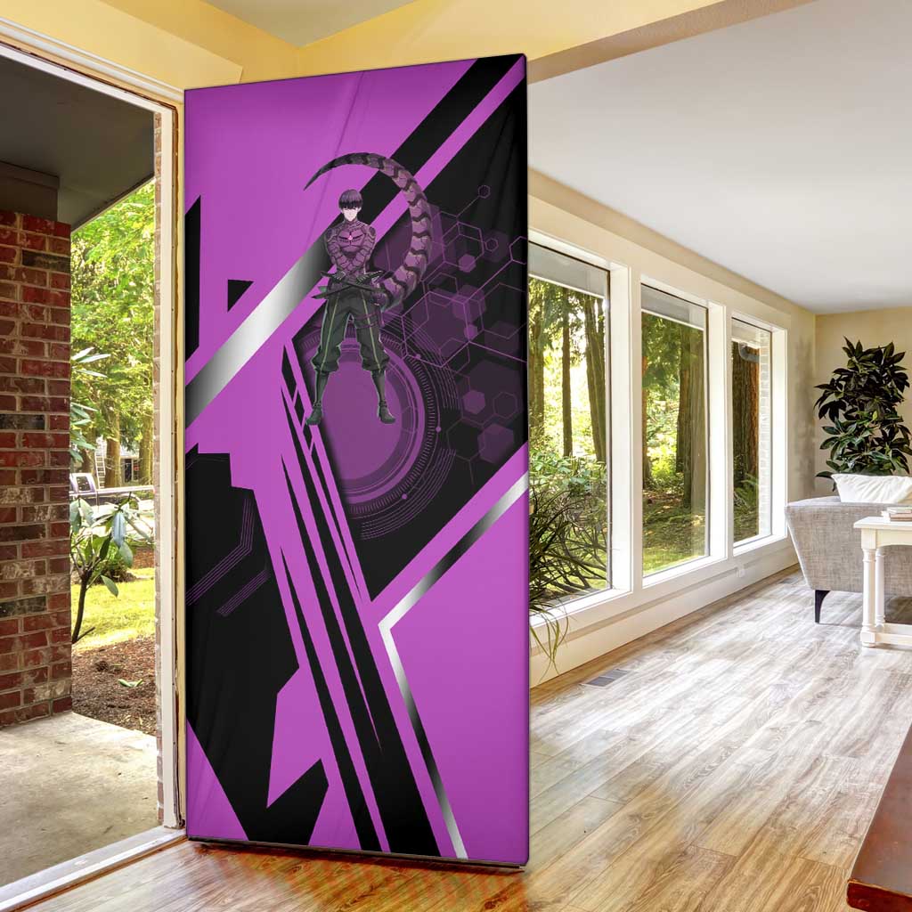 Hoshina Soshiro Door Cover Futuristic Tech Anime Style