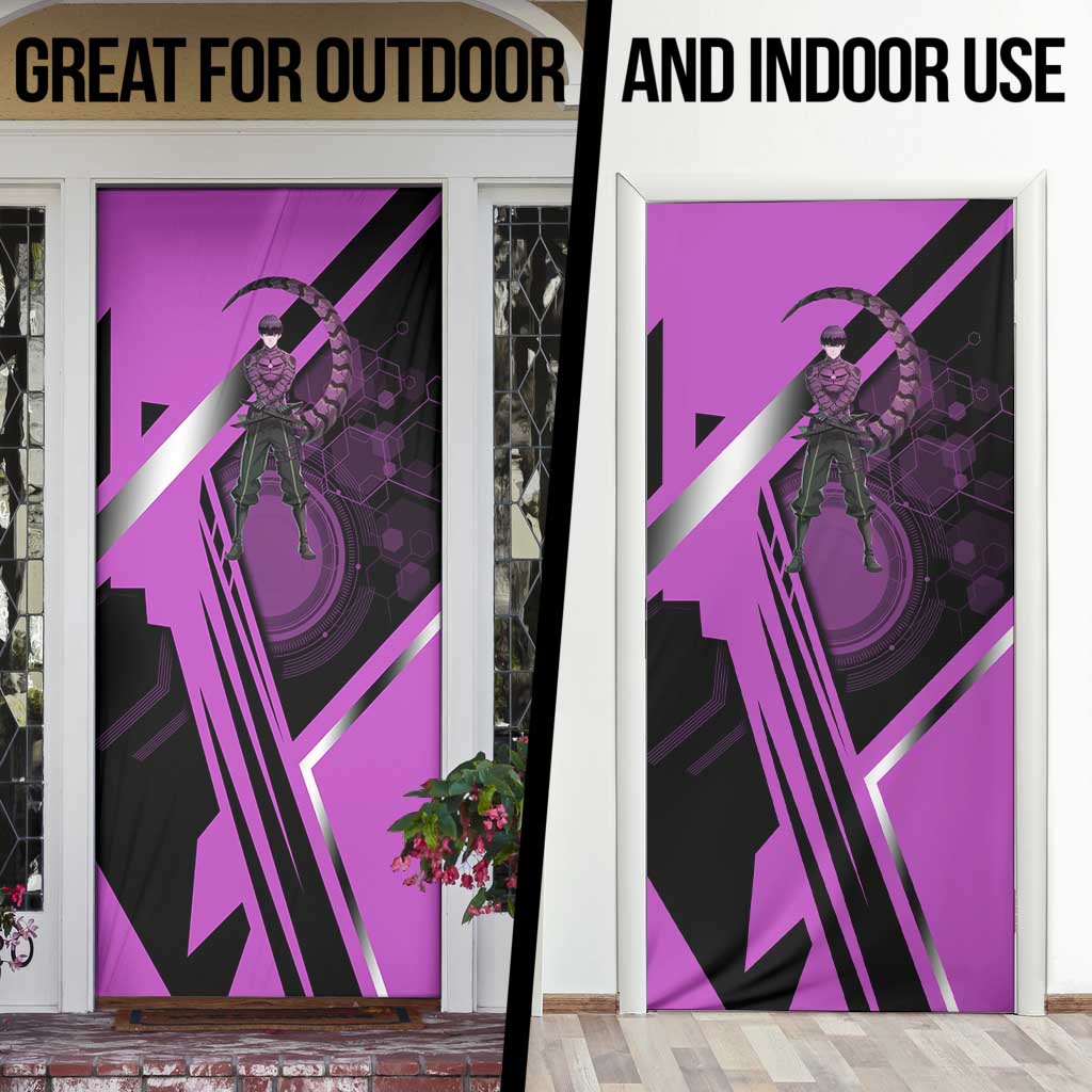 Hoshina Soshiro Door Cover Futuristic Tech Anime Style