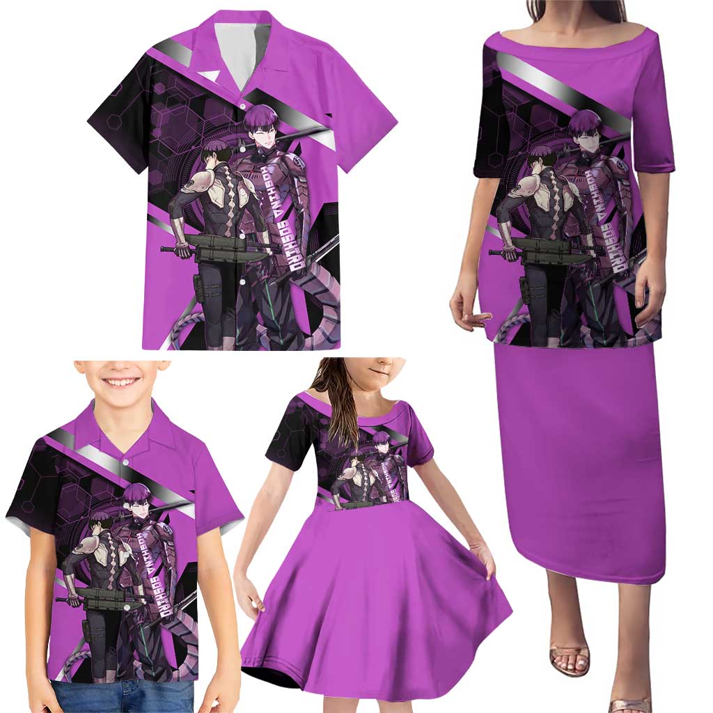 Hoshina Soshiro Family Matching Puletasi and Hawaiian Shirt Futuristic Tech Anime Style