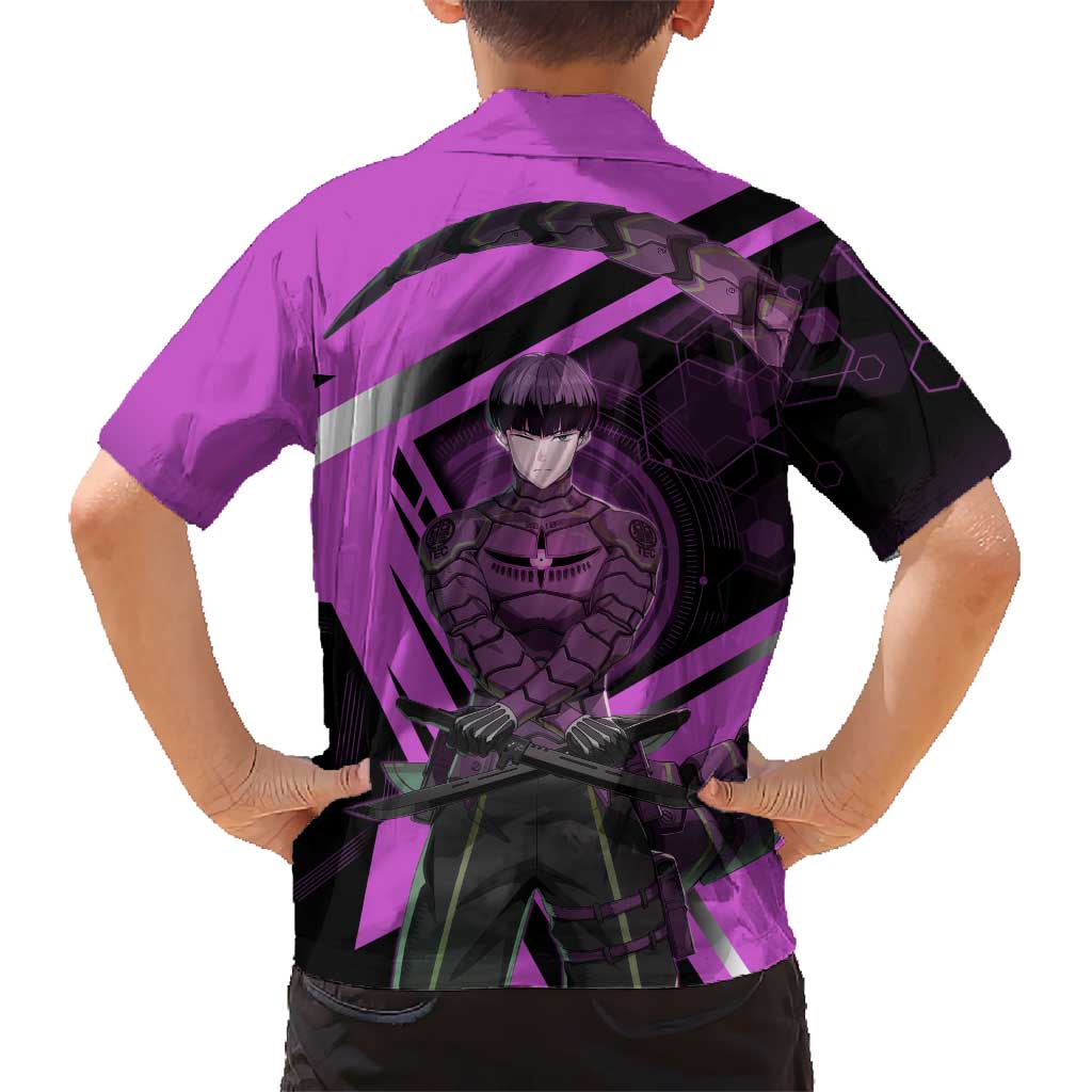 Hoshina Soshiro Family Matching Puletasi and Hawaiian Shirt Futuristic Tech Anime Style