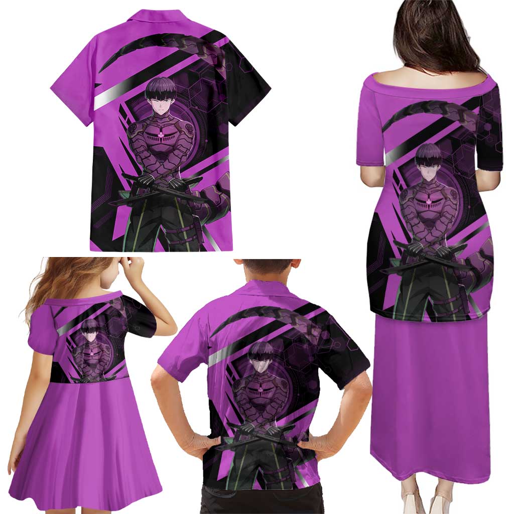 Hoshina Soshiro Family Matching Puletasi and Hawaiian Shirt Futuristic Tech Anime Style