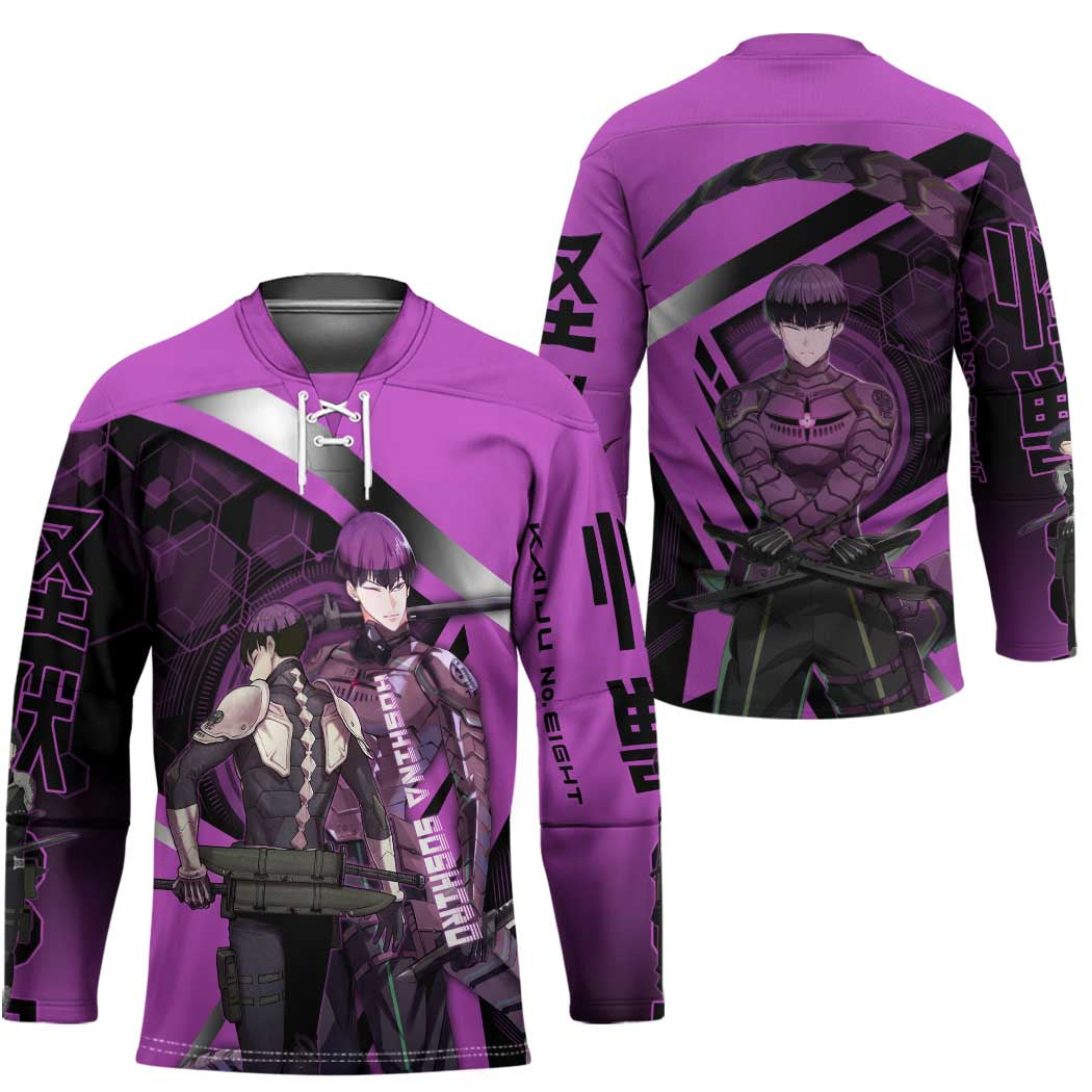 Hoshina Soshiro Hockey Jersey Futuristic Tech Anime Style