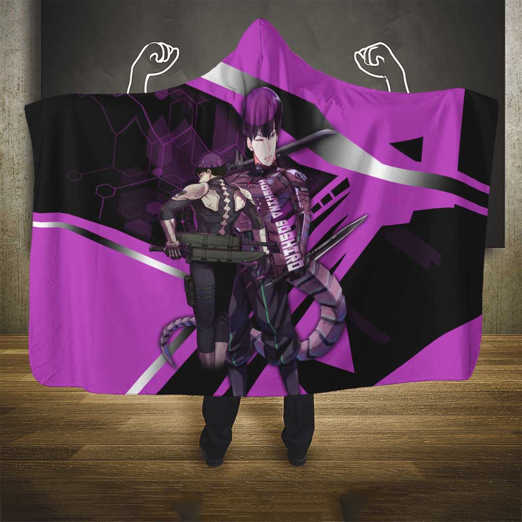 Hoshina Soshiro Hooded Blanket Futuristic Tech Anime Style
