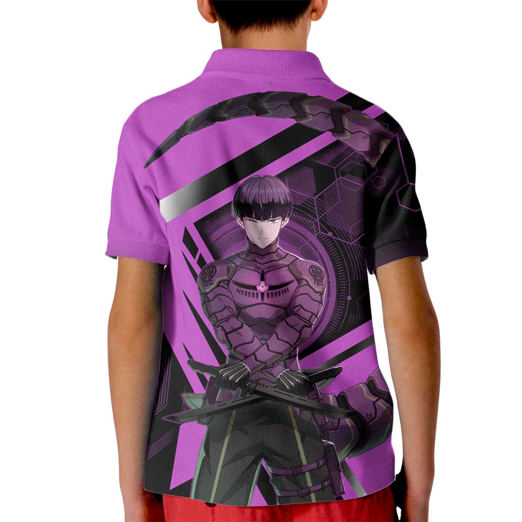 Hoshina Soshiro Kid Polo Shirt Futuristic Tech Anime Style