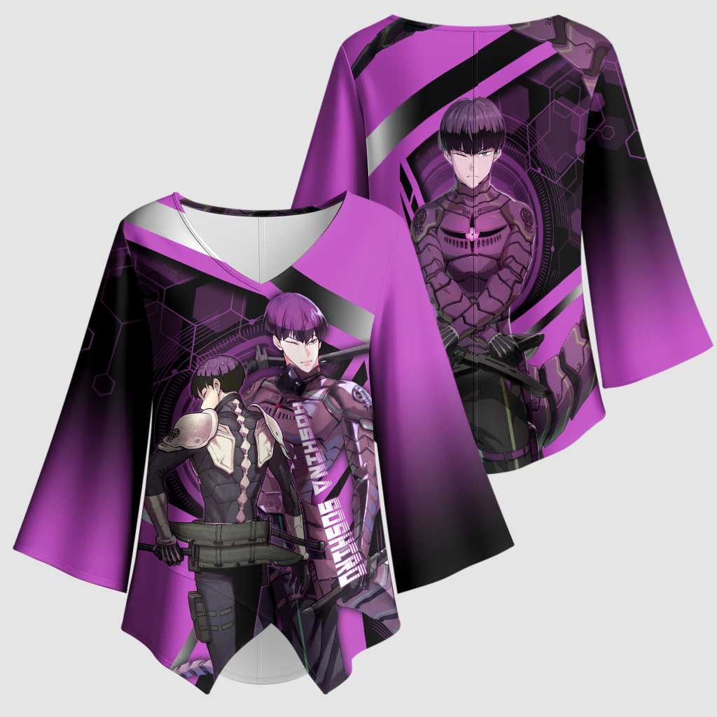 Hoshina Soshiro Kimono Sleeve Blouse Futuristic Tech Anime Style