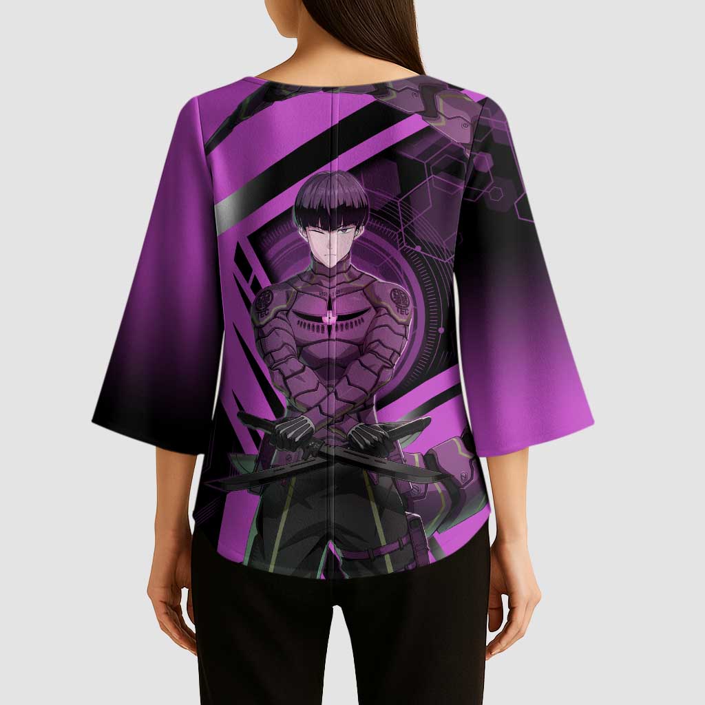 Hoshina Soshiro Kimono Sleeve Blouse Futuristic Tech Anime Style