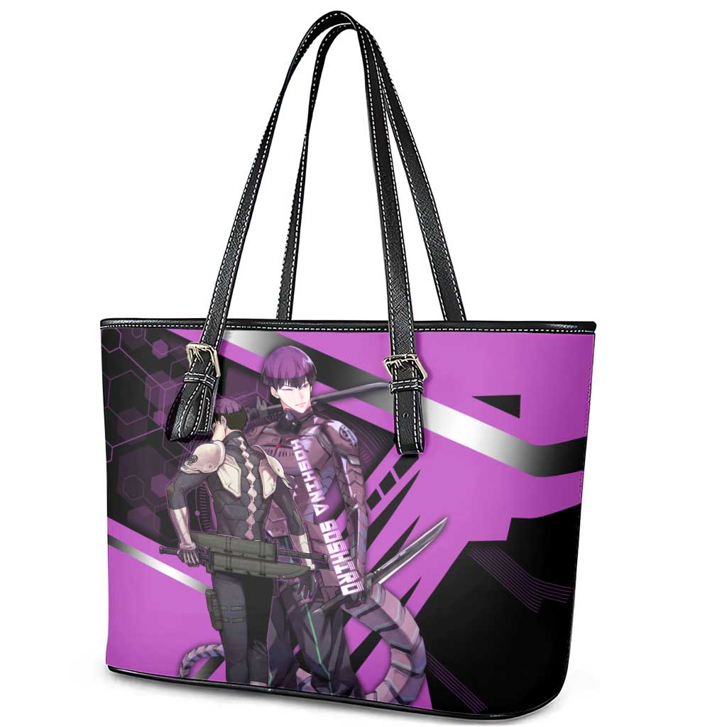 Hoshina Soshiro Leather Tote Bag Futuristic Tech Anime Style