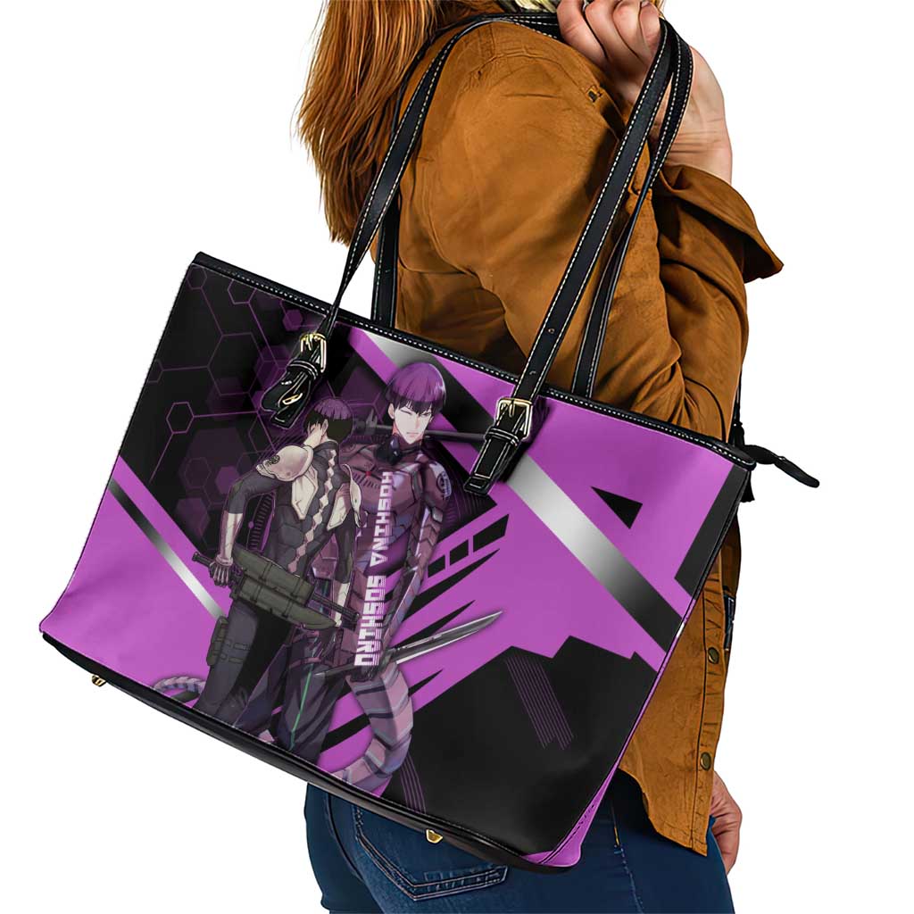 Hoshina Soshiro Leather Tote Bag Futuristic Tech Anime Style