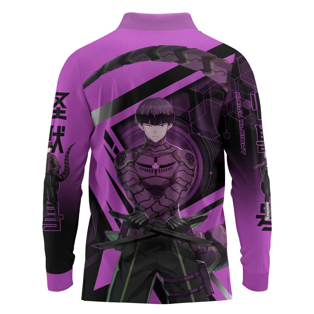 Hoshina Soshiro Long Sleeve Polo Shirt Futuristic Tech Anime Style