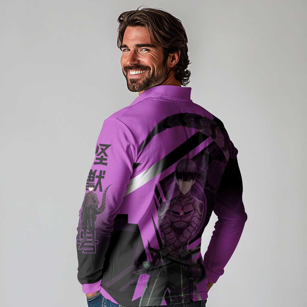Hoshina Soshiro Long Sleeve Polo Shirt Futuristic Tech Anime Style