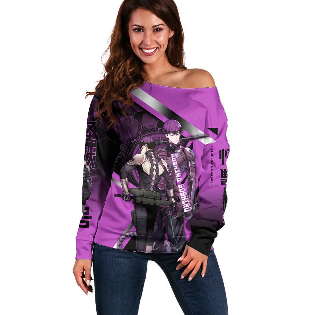 Hoshina Soshiro Off Shoulder Sweater Futuristic Tech Anime Style