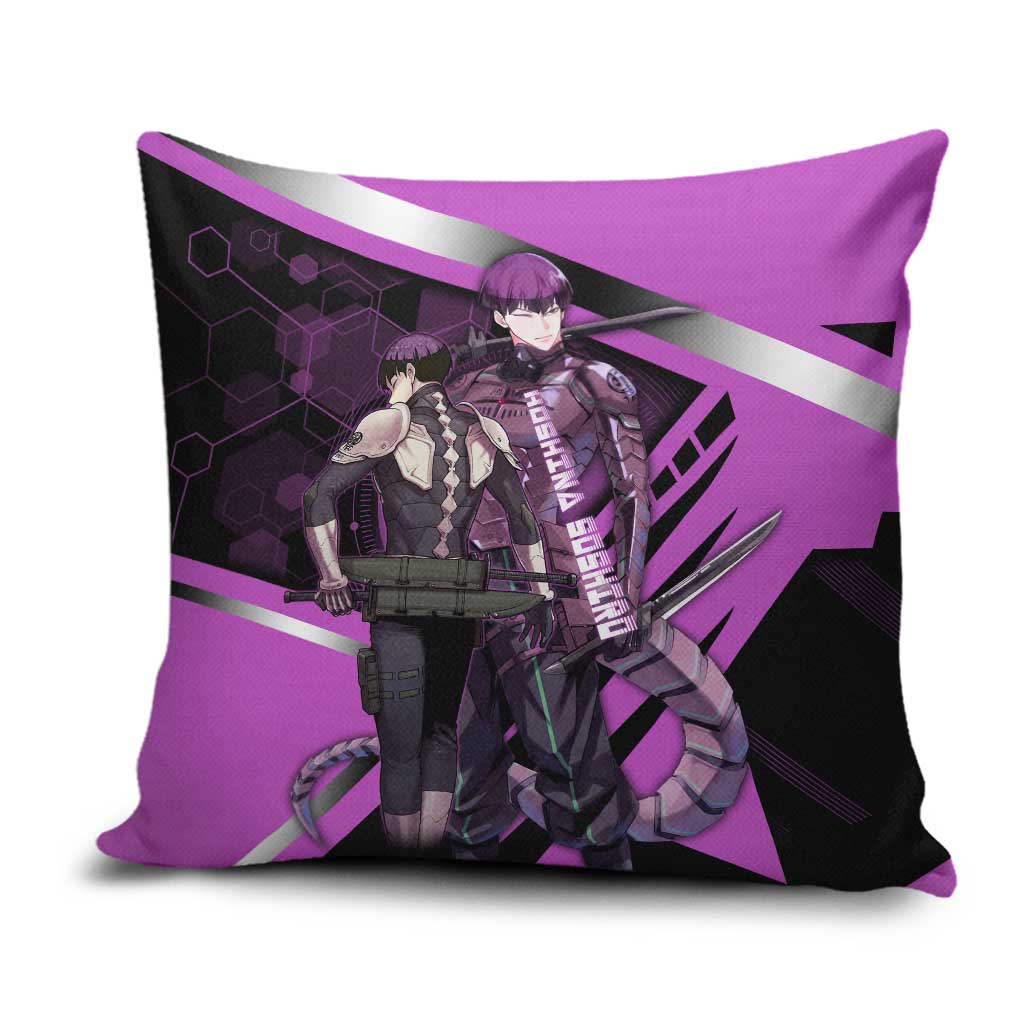 Hoshina Soshiro Pillow Cover Futuristic Tech Anime Style