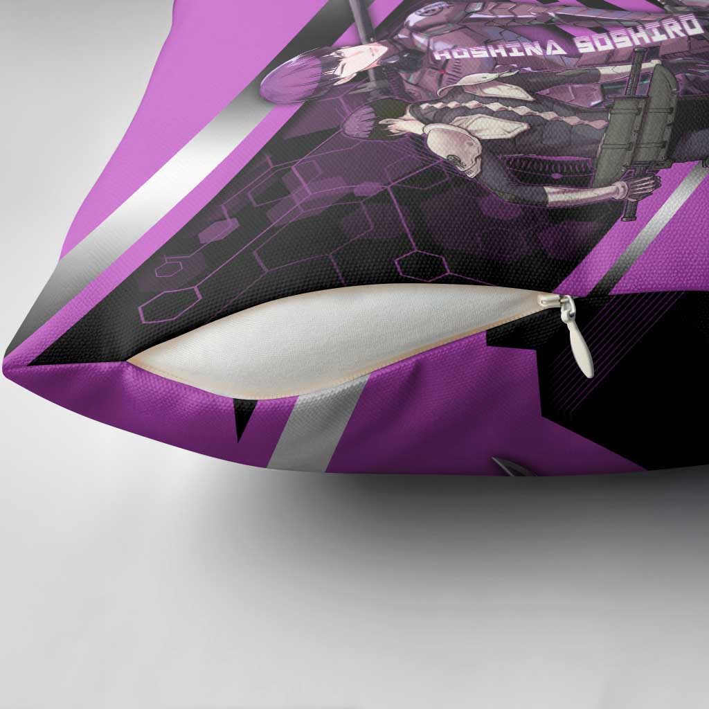 Hoshina Soshiro Pillow Cover Futuristic Tech Anime Style