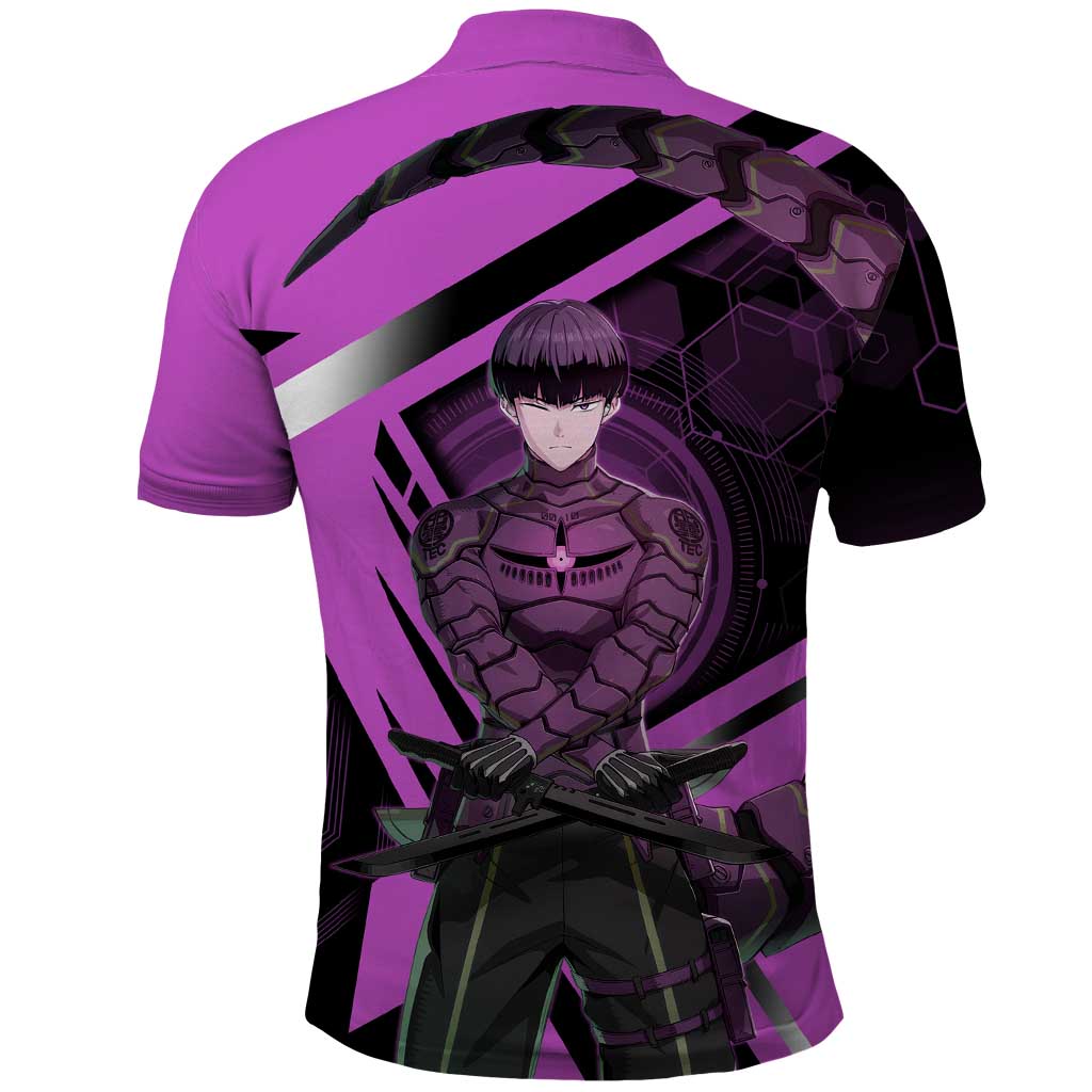 Hoshina Soshiro Polo Shirt Futuristic Tech Anime Style