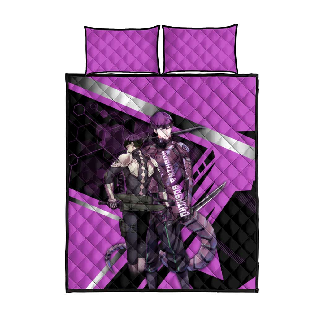 Hoshina Soshiro Quilt Bed Set Futuristic Tech Anime Style