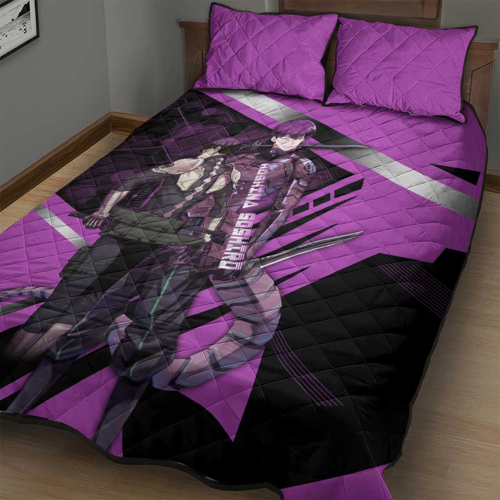 Hoshina Soshiro Quilt Bed Set Futuristic Tech Anime Style