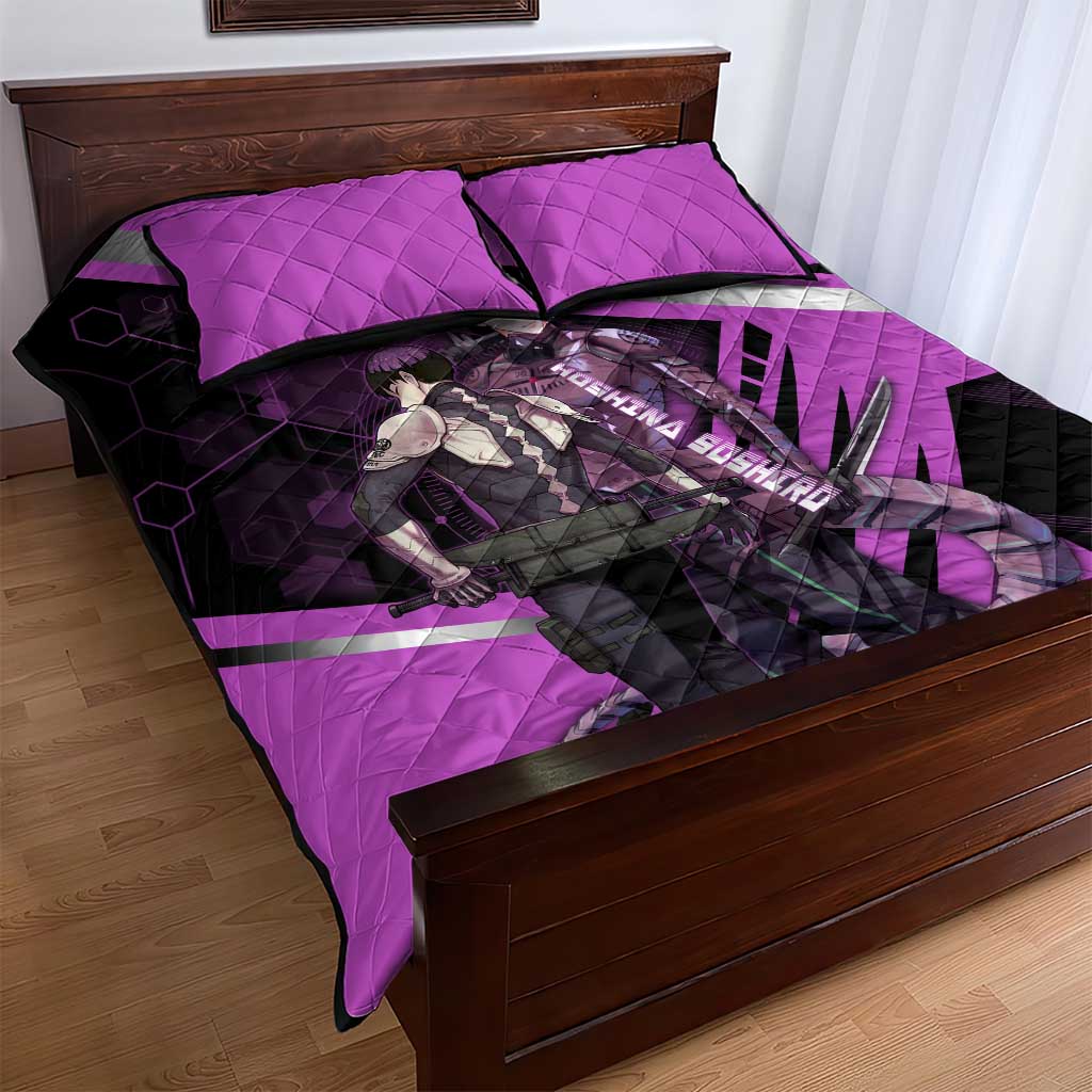 Hoshina Soshiro Quilt Bed Set Futuristic Tech Anime Style