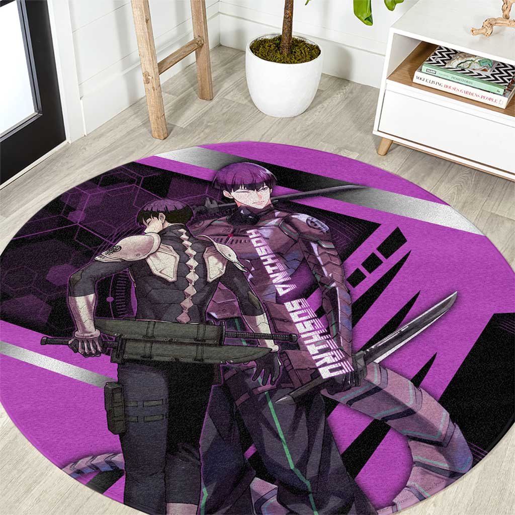 Hoshina Soshiro Round Carpet Futuristic Tech Anime Style