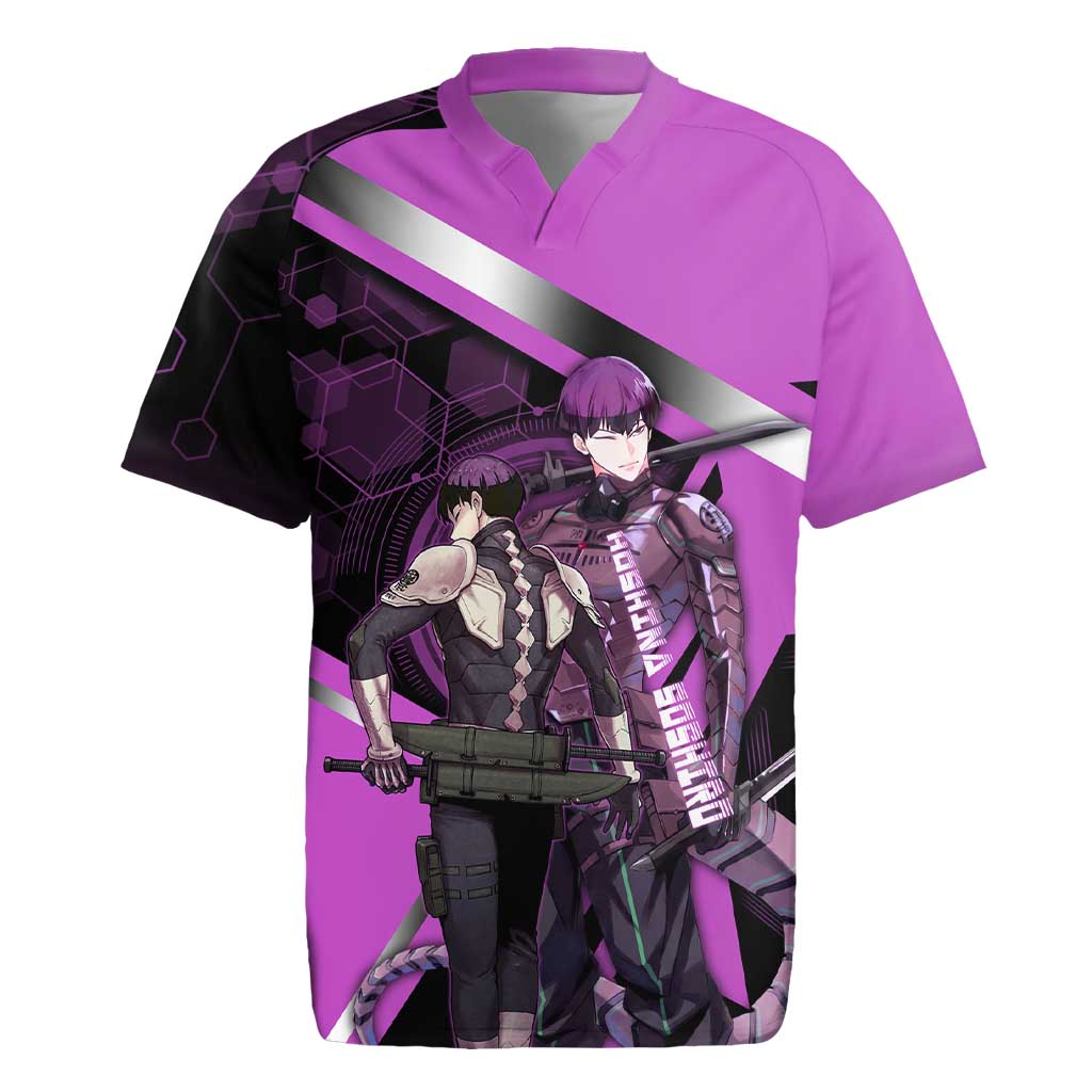 Hoshina Soshiro Rugby Jersey Futuristic Tech Anime Style