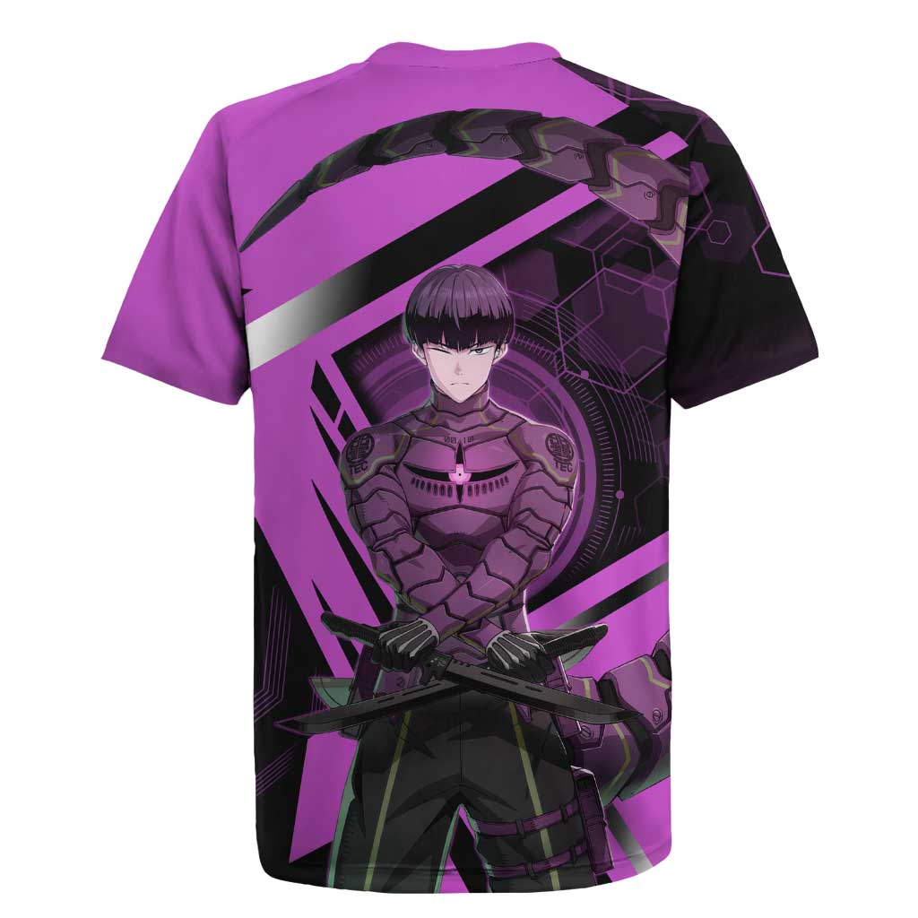 Hoshina Soshiro Rugby Jersey Futuristic Tech Anime Style