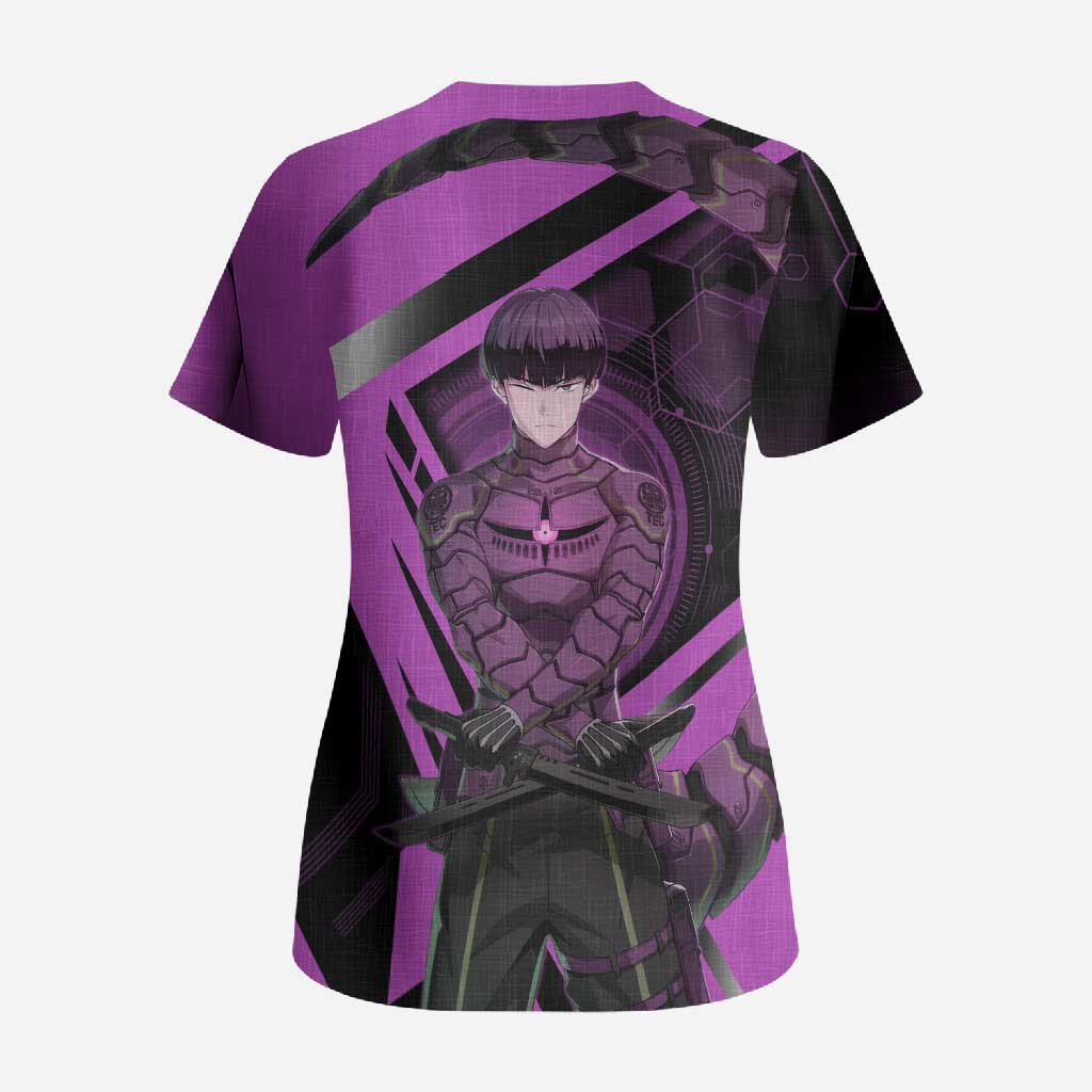 Hoshina Soshiro Scrub Top Futuristic Tech Anime Style