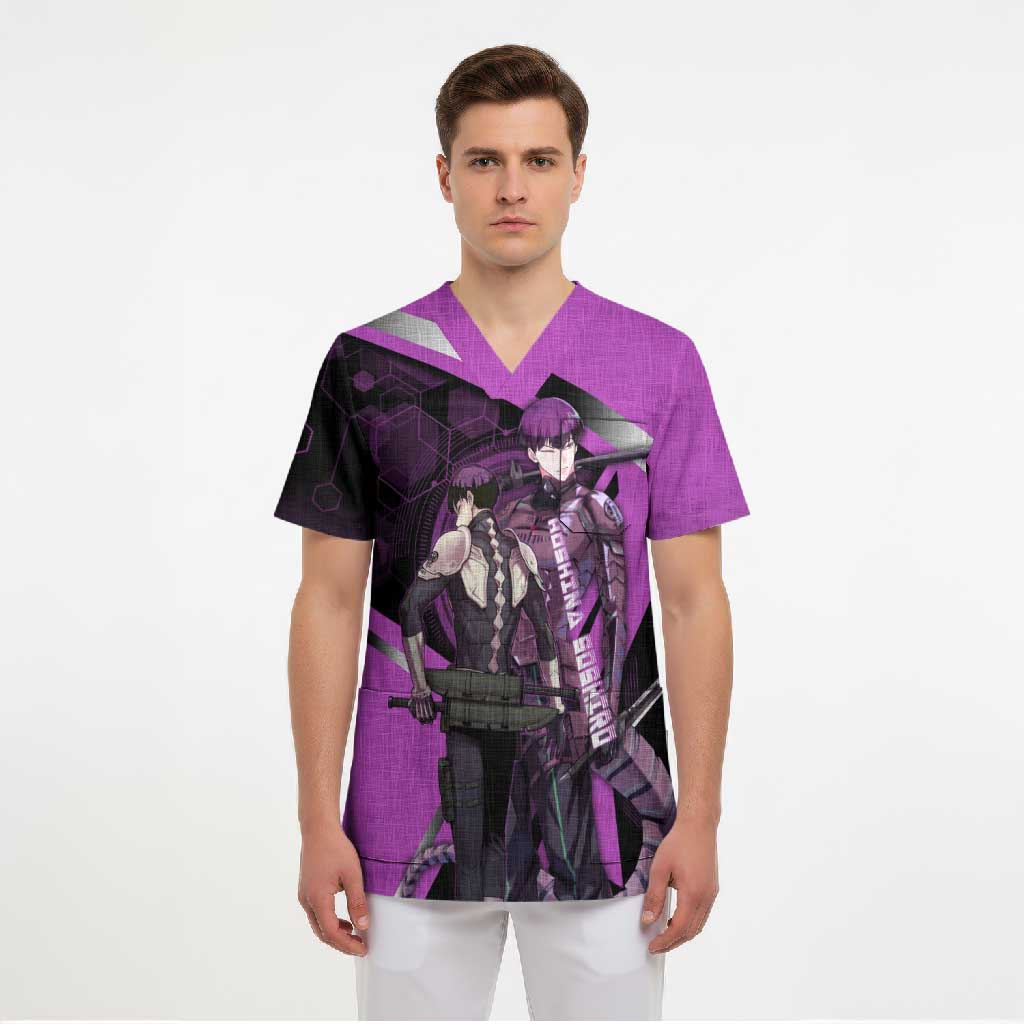 Hoshina Soshiro Scrub Top Futuristic Tech Anime Style