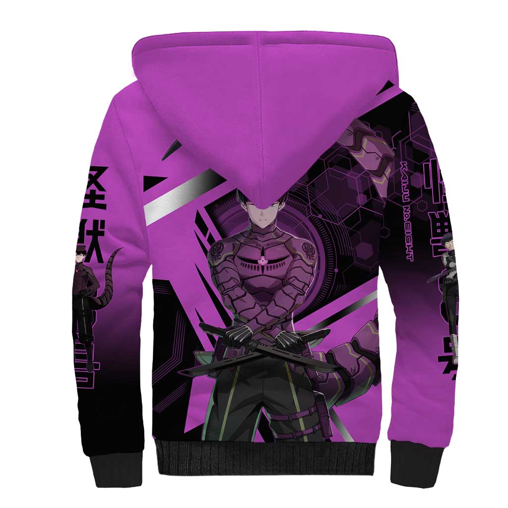 Hoshina Soshiro Sherpa Hoodie Futuristic Tech Anime Style