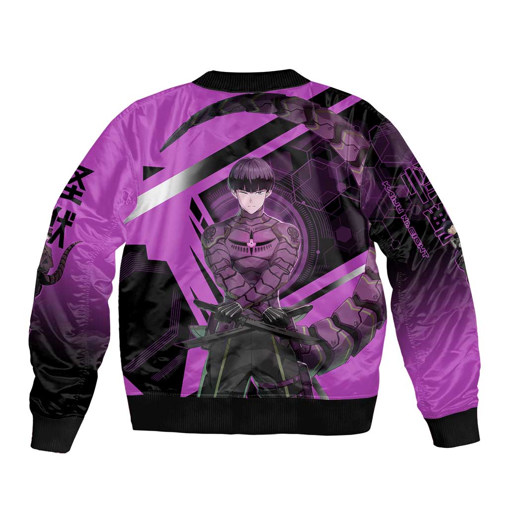 Hoshina Soshiro Sleeve Zip Bomber Jacket Futuristic Tech Anime Style