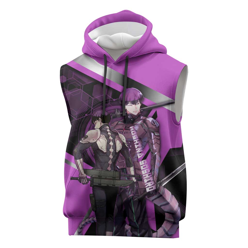 Hoshina Soshiro Sleeveless Hoodie Futuristic Tech Anime Style