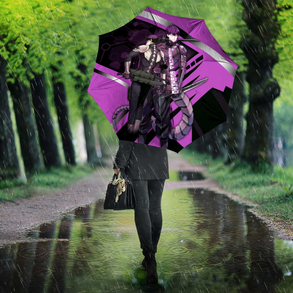 Hoshina Soshiro Umbrella Futuristic Tech Anime Style