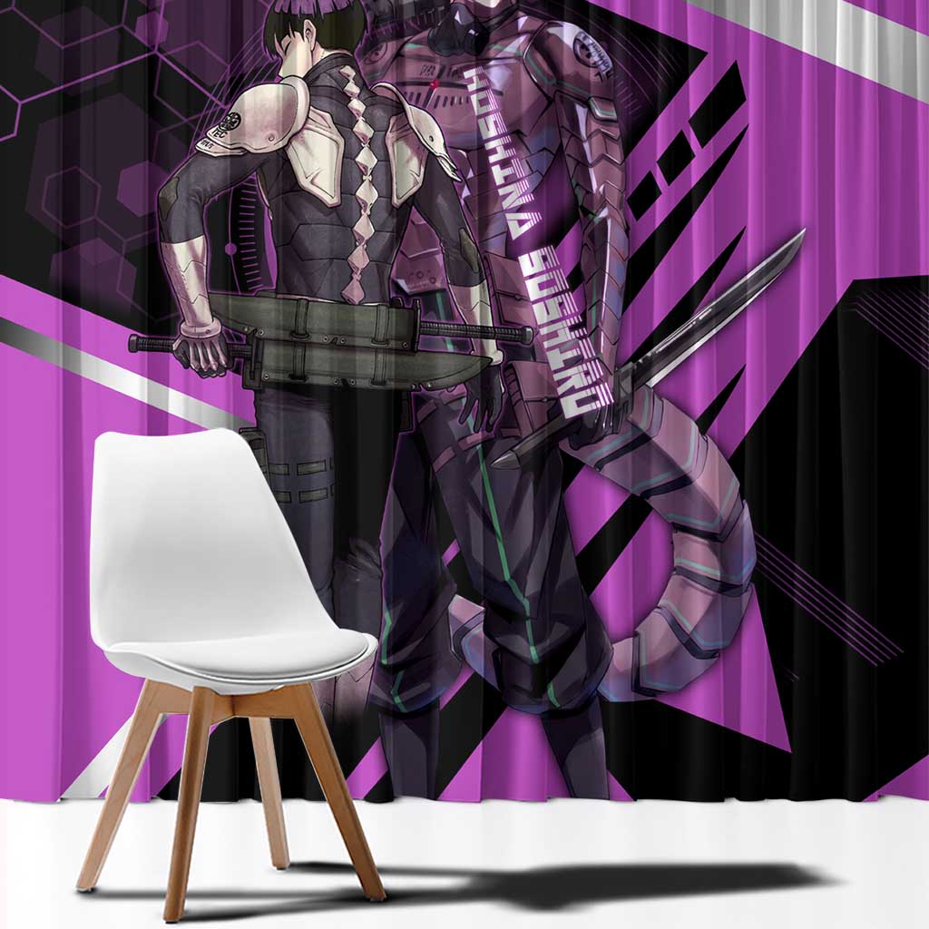 Hoshina Soshiro Window Curtain Futuristic Tech Anime Style