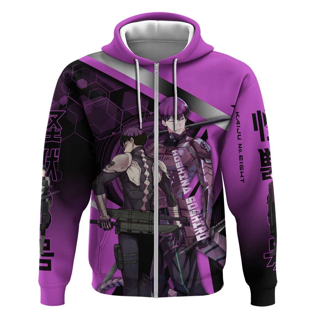 Hoshina Soshiro Zip Hoodie Futuristic Tech Anime Style