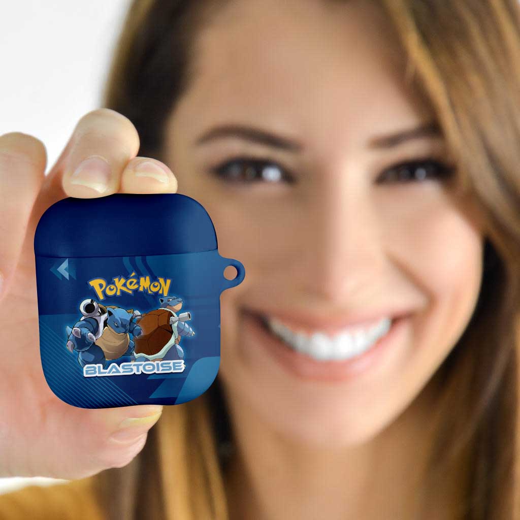 Blastoise Poké AirPods Case Tech Armor Anime Wave Style