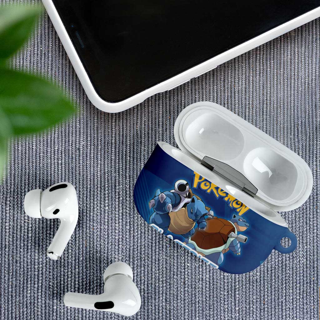 Blastoise Poké AirPods Case Tech Armor Anime Wave Style
