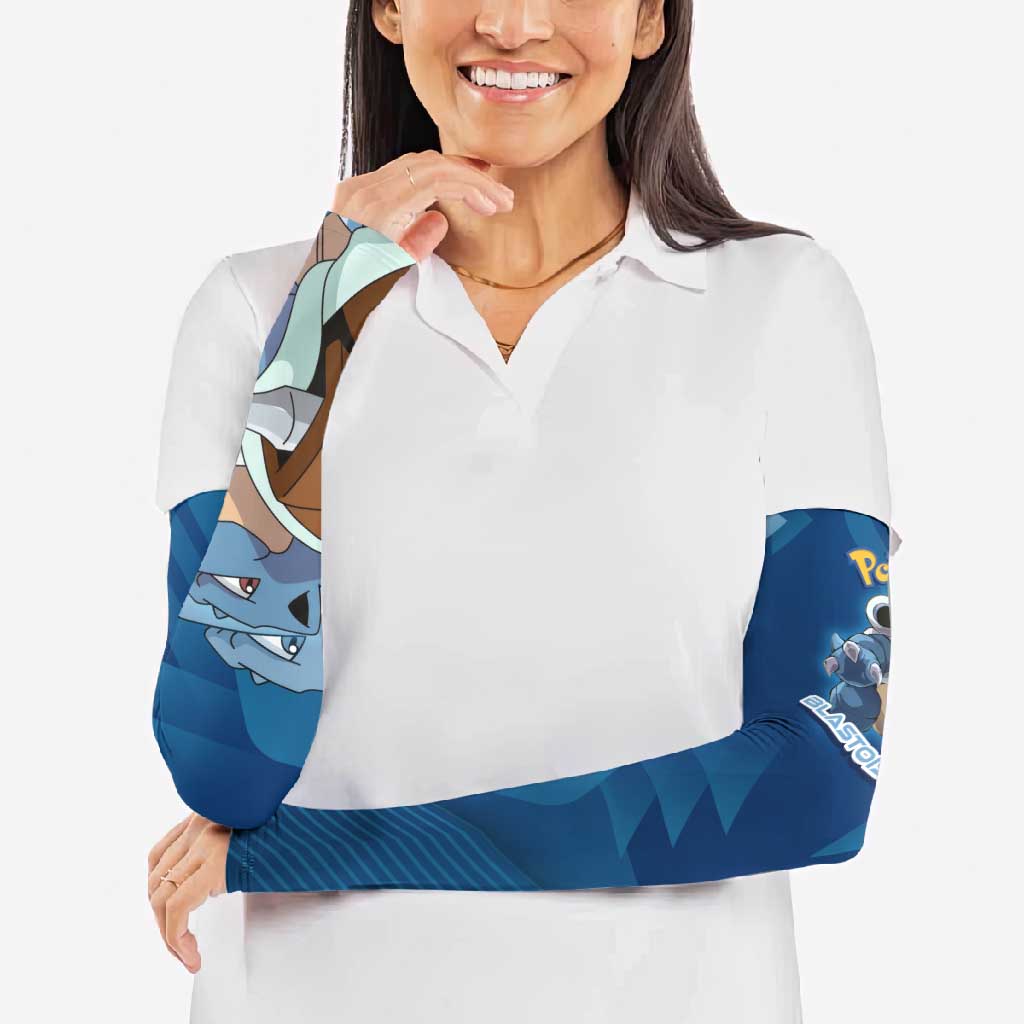 Blastoise Poké Arm Sleeves Tech Armor Anime Wave Style