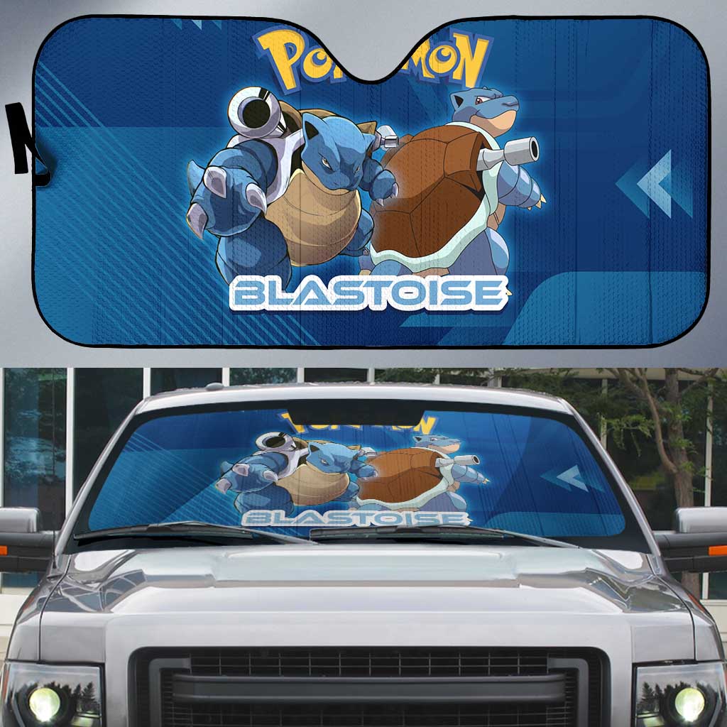 Blastoise Poké Auto Sun Shade Tech Armor Anime Wave Style