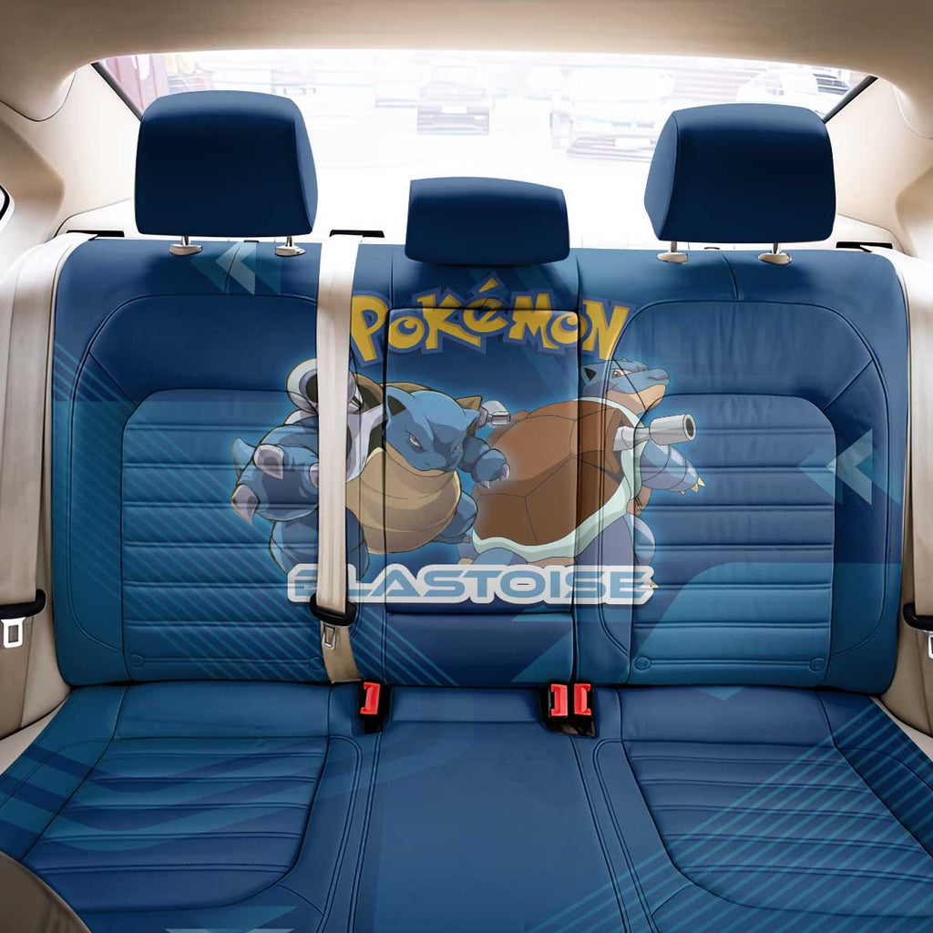 Blastoise Poké Back Car Seat Cover Tech Armor Anime Wave Style