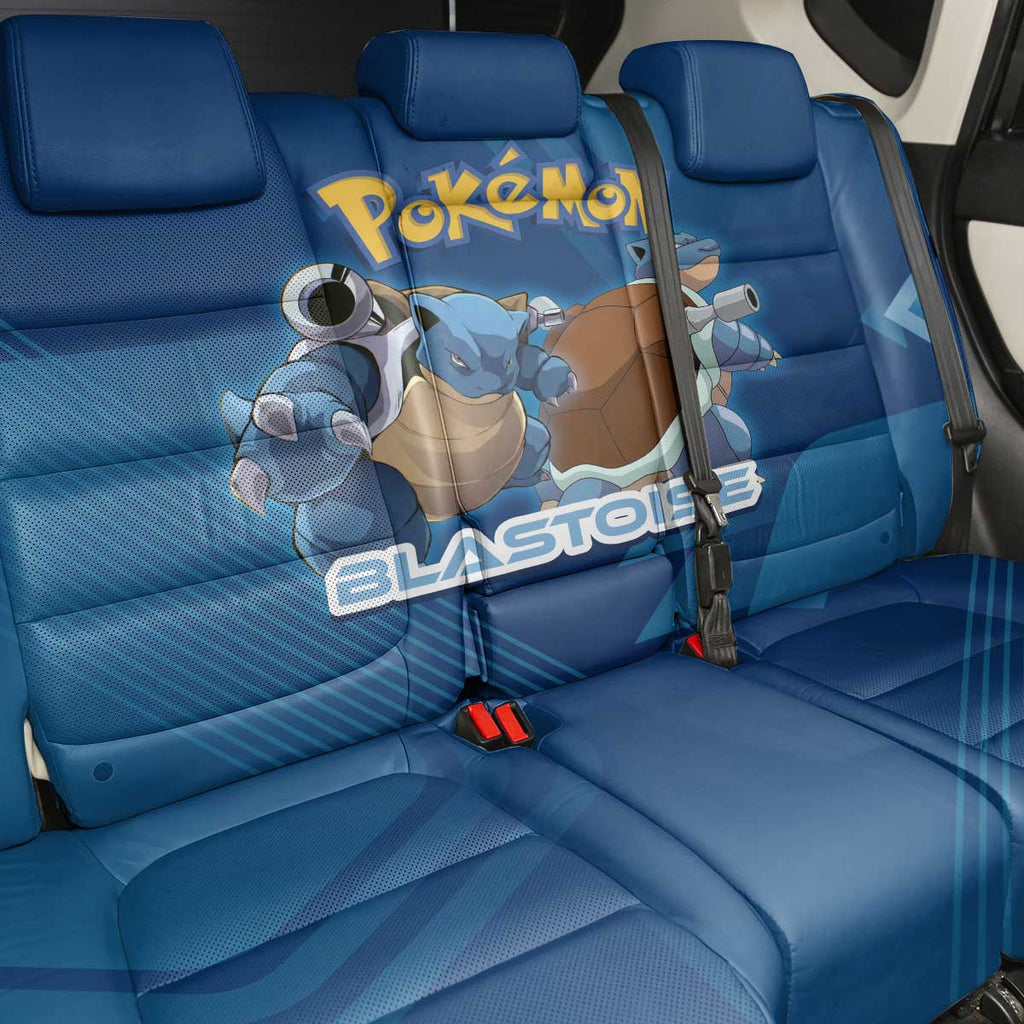 Blastoise Poké Back Car Seat Cover Tech Armor Anime Wave Style