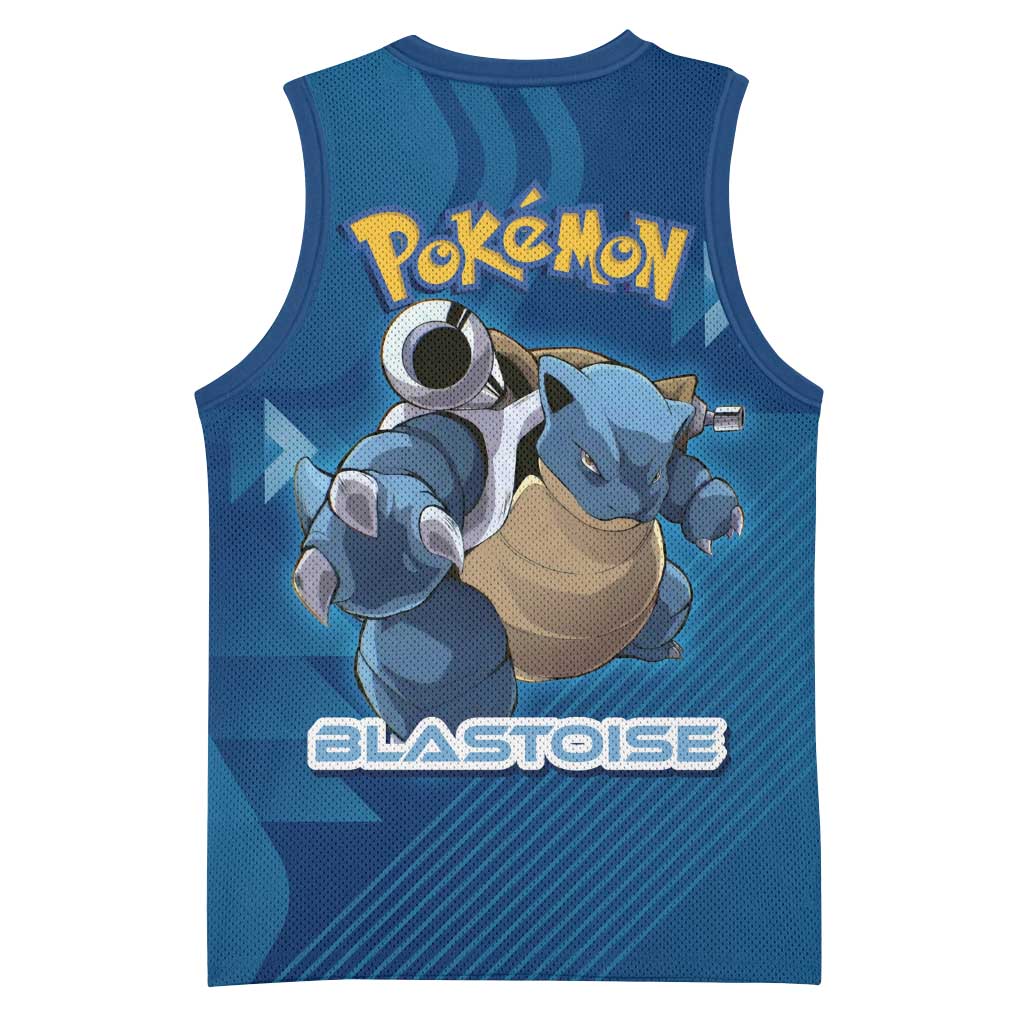 Blastoise Poké Basketball Jersey Tech Armor Anime Wave Style