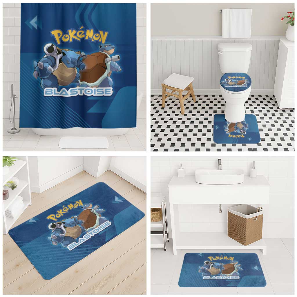 Blastoise Poké Bathroom Set Tech Armor Anime Wave Style