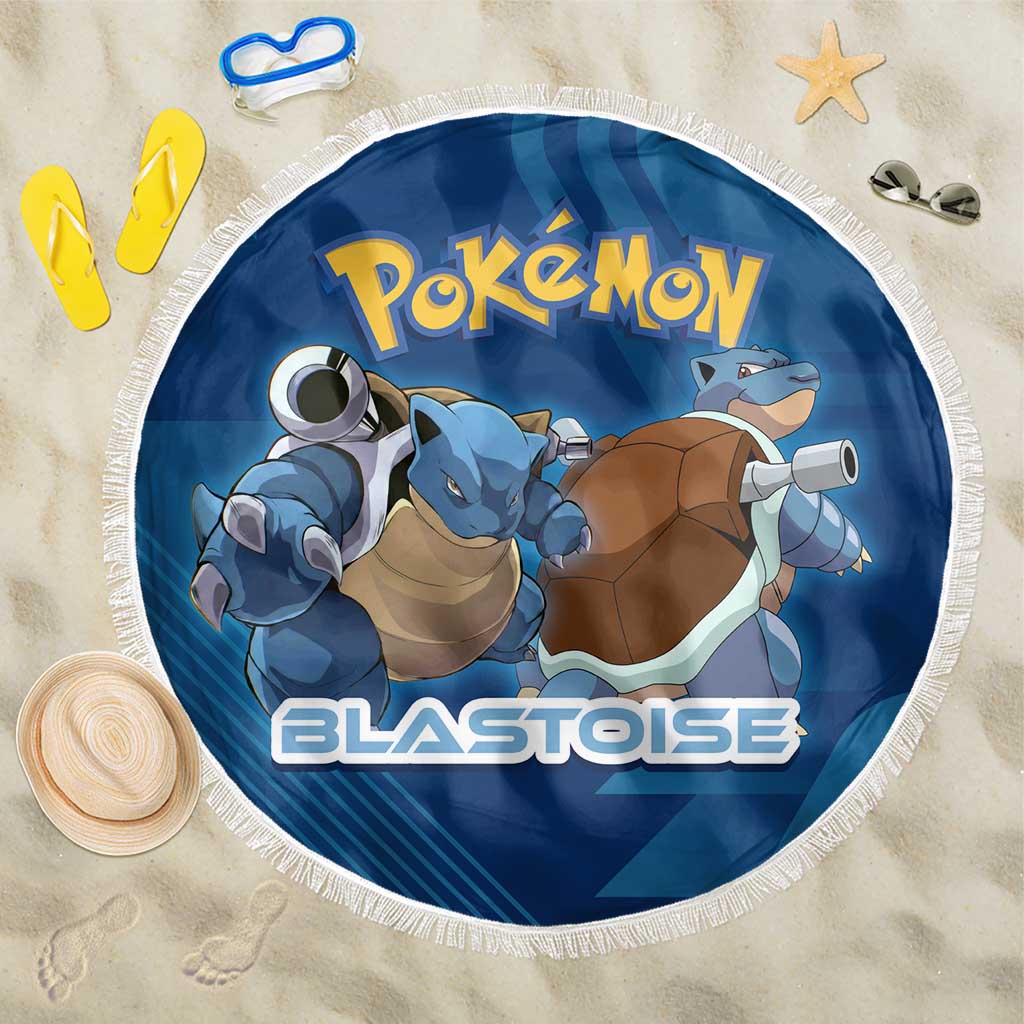 Blastoise Poké Beach Blanket Tech Armor Anime Wave Style