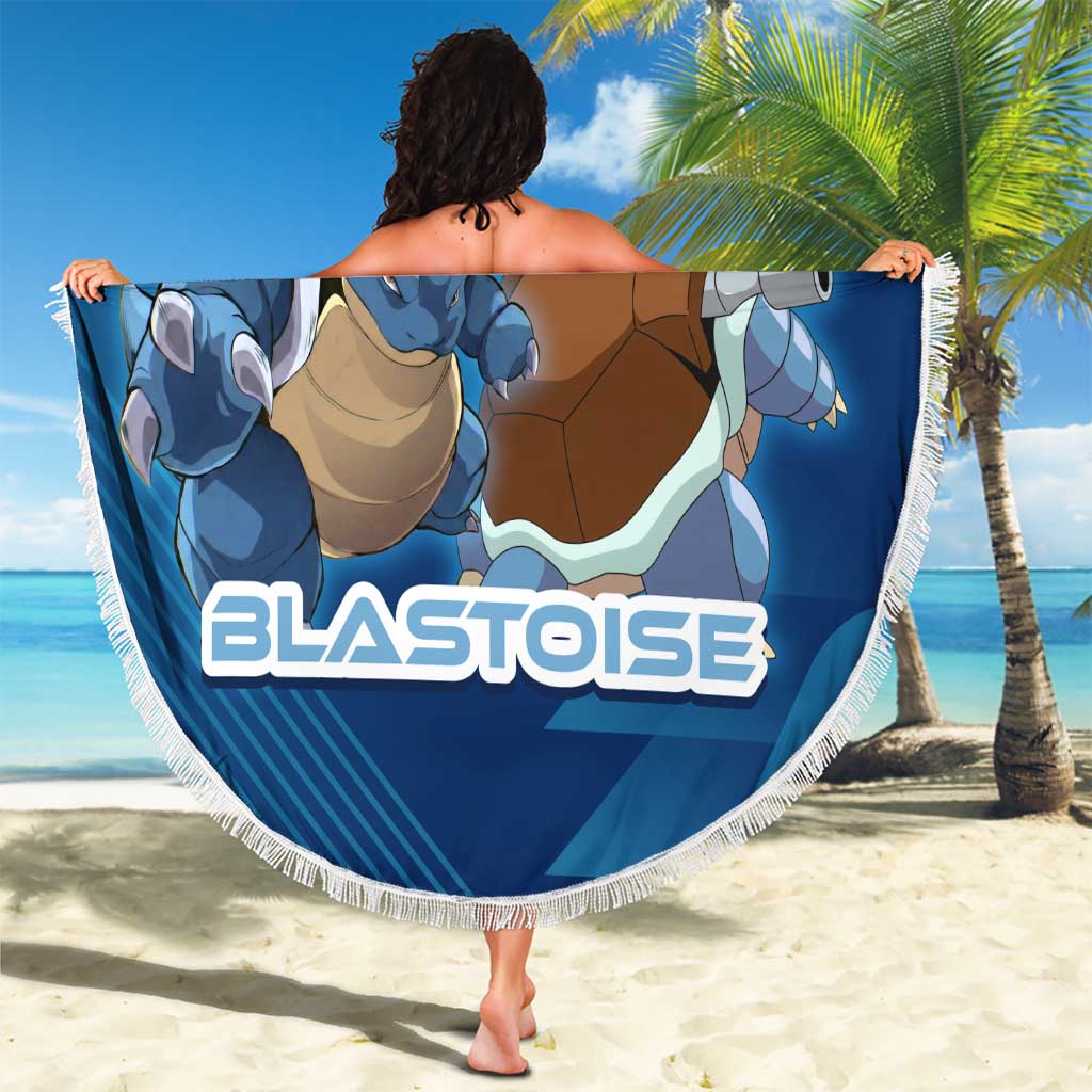 Blastoise Poké Beach Blanket Tech Armor Anime Wave Style