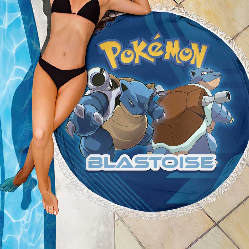 Blastoise Poké Beach Blanket Tech Armor Anime Wave Style