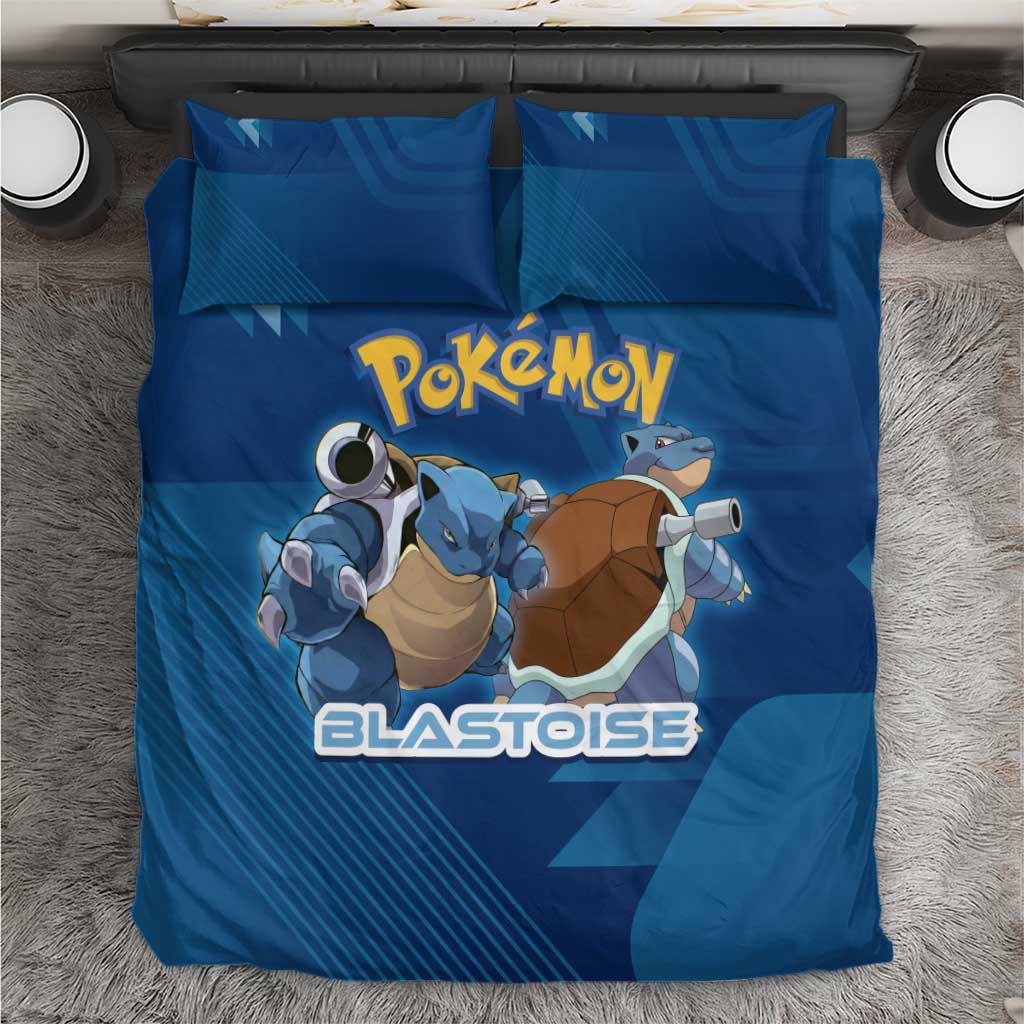 Blastoise Poké Bedding Set Tech Armor Anime Wave Style